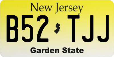 NJ license plate B52TJJ