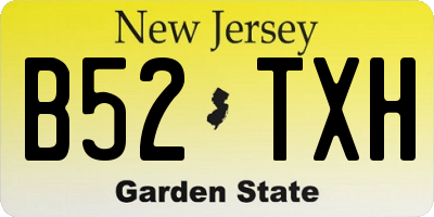NJ license plate B52TXH