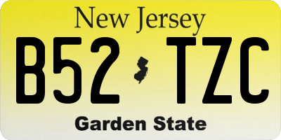 NJ license plate B52TZC
