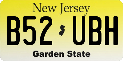 NJ license plate B52UBH