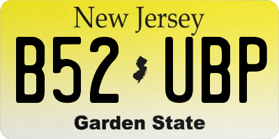 NJ license plate B52UBP