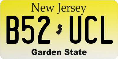 NJ license plate B52UCL