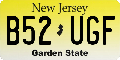 NJ license plate B52UGF
