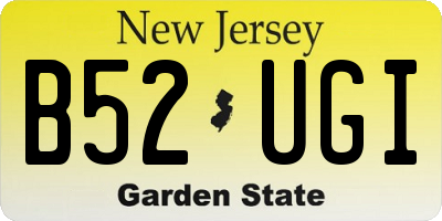 NJ license plate B52UGI