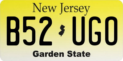 NJ license plate B52UGO