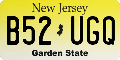NJ license plate B52UGQ