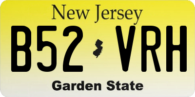 NJ license plate B52VRH