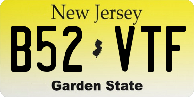 NJ license plate B52VTF