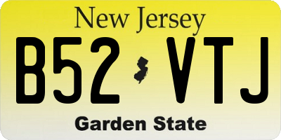 NJ license plate B52VTJ