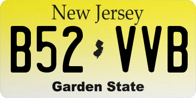 NJ license plate B52VVB