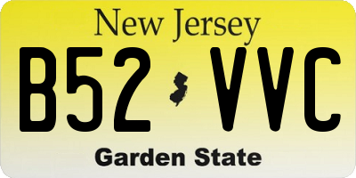 NJ license plate B52VVC