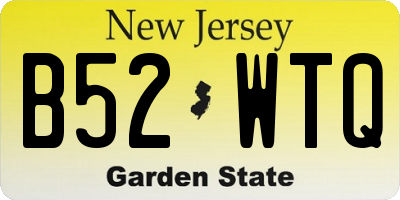 NJ license plate B52WTQ