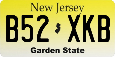 NJ license plate B52XKB