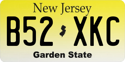 NJ license plate B52XKC