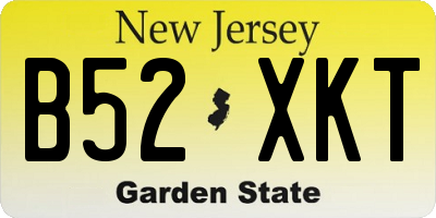NJ license plate B52XKT