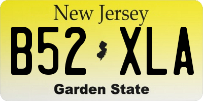 NJ license plate B52XLA