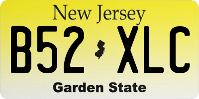 NJ license plate B52XLC