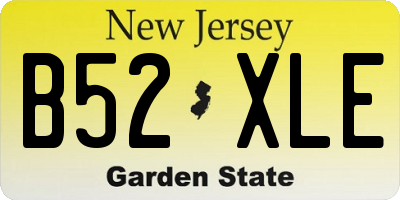 NJ license plate B52XLE