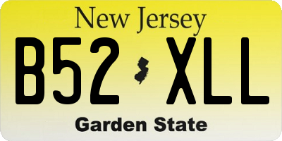 NJ license plate B52XLL