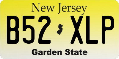 NJ license plate B52XLP