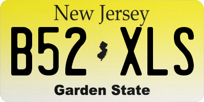 NJ license plate B52XLS