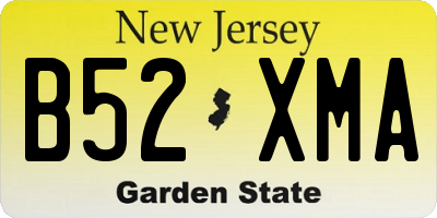 NJ license plate B52XMA