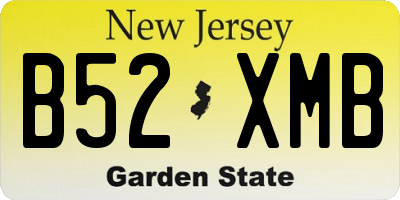 NJ license plate B52XMB