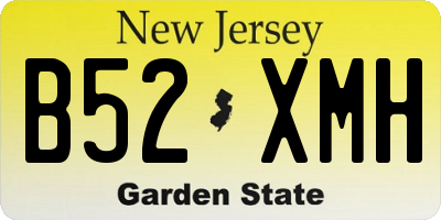 NJ license plate B52XMH