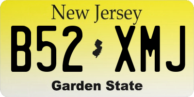 NJ license plate B52XMJ