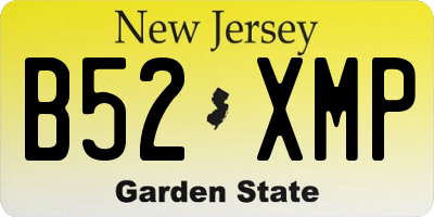 NJ license plate B52XMP