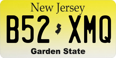 NJ license plate B52XMQ