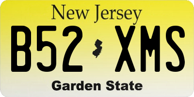 NJ license plate B52XMS