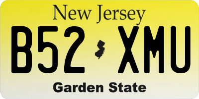 NJ license plate B52XMU