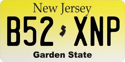 NJ license plate B52XNP