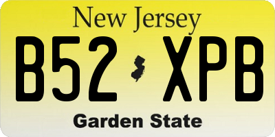 NJ license plate B52XPB
