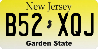 NJ license plate B52XQJ