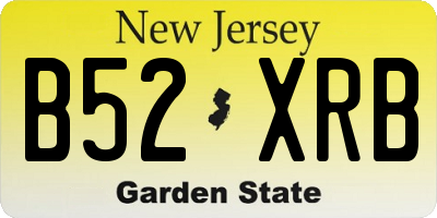 NJ license plate B52XRB