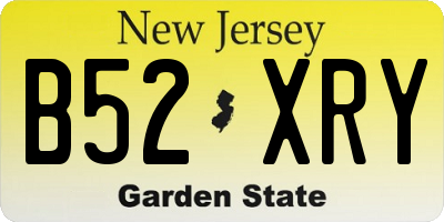 NJ license plate B52XRY