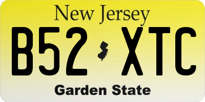 NJ license plate B52XTC
