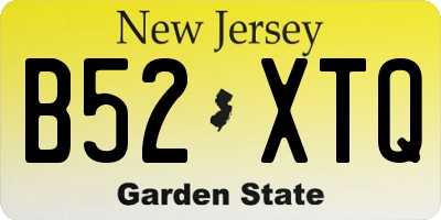 NJ license plate B52XTQ