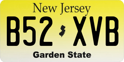 NJ license plate B52XVB