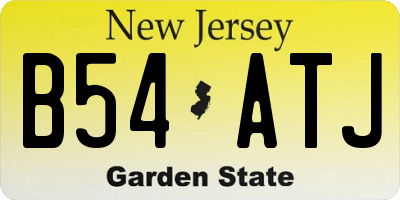NJ license plate B54ATJ