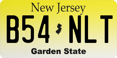 NJ license plate B54NLT