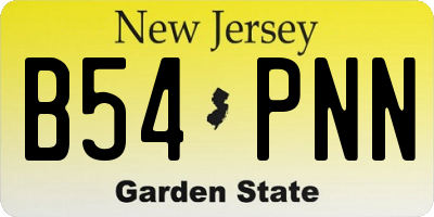 NJ license plate B54PNN
