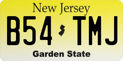 NJ license plate B54TMJ