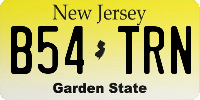 NJ license plate B54TRN