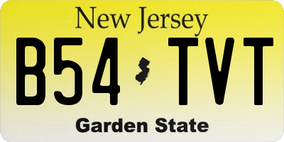 NJ license plate B54TVT