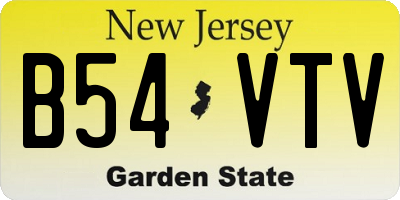 NJ license plate B54VTV