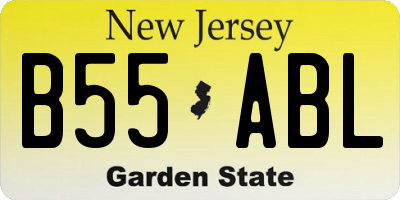 NJ license plate B55ABL