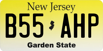 NJ license plate B55AHP